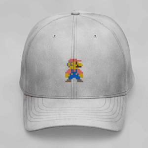 Casquette grise avec Mario