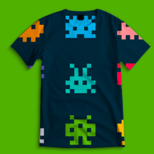 T-Shirt Motif Space Invaders Unisexe