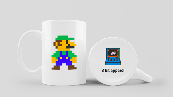 Tasse blanche avec Luigi